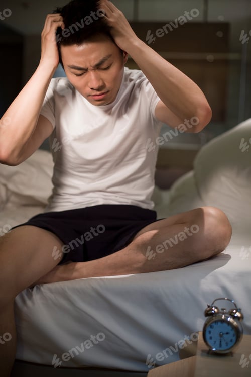 Preview: Young man suffering from insomnia