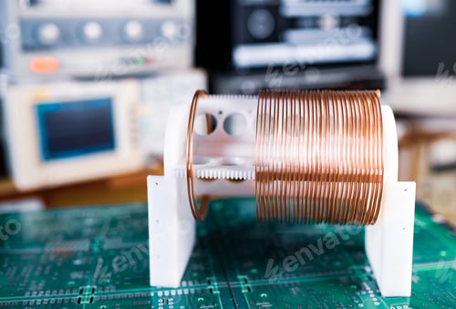 Preview: Close-up large and small coils