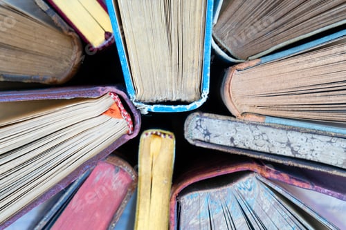 Preview: Pile of old books