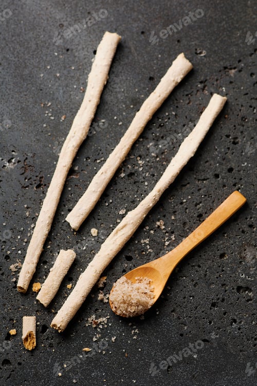 Preview: Homemade italian grissini with salt