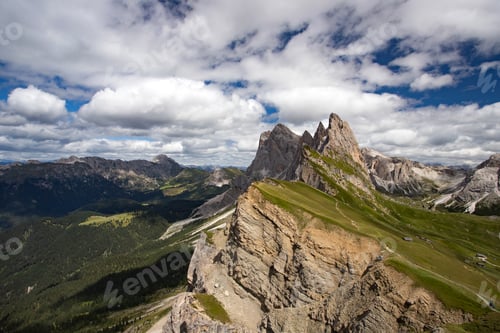 Preview: Majestic mountain scenery - Seceda, Dolomites, Italy.