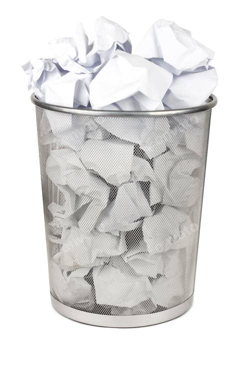 Vorschau: Metall-Mülleimer für Papier