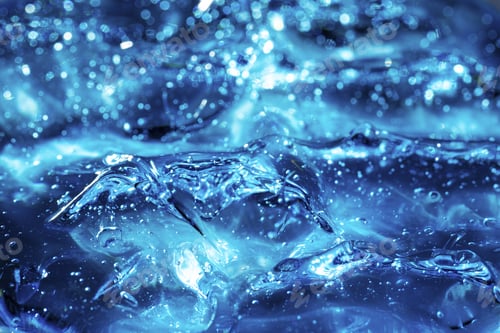 Preview: Purifying blue gel macro background texture Product for cosmetology and dermatology.