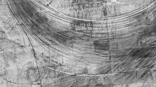 Preview: Aerial view wheel tire tracks car tire marks asphalt street road with car skid tire marks.
