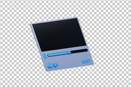 Preview: Video Player Screen 3D Icon