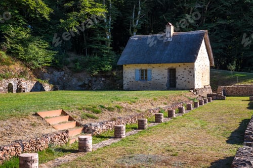 Preview: the top of the mont beauvray in the morvan nature area in france