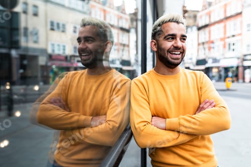 Preview: Happy man portrait in London