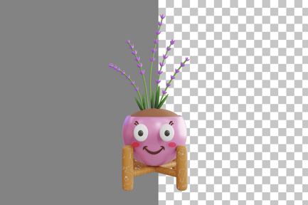 Preview: Cute Plant 3D Icon