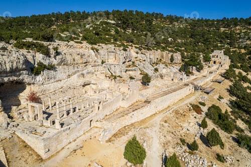 Preview: A view from the Ancient Alahan Monastery in Mut, Mersin, Turkey