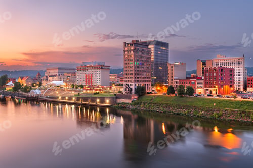 Preview: Charleston, West Virginia, USA skyline on the Kanawha River