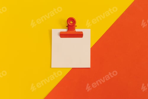 Preview: Mock up sticky notes on color background. Business concept, strategy, planning