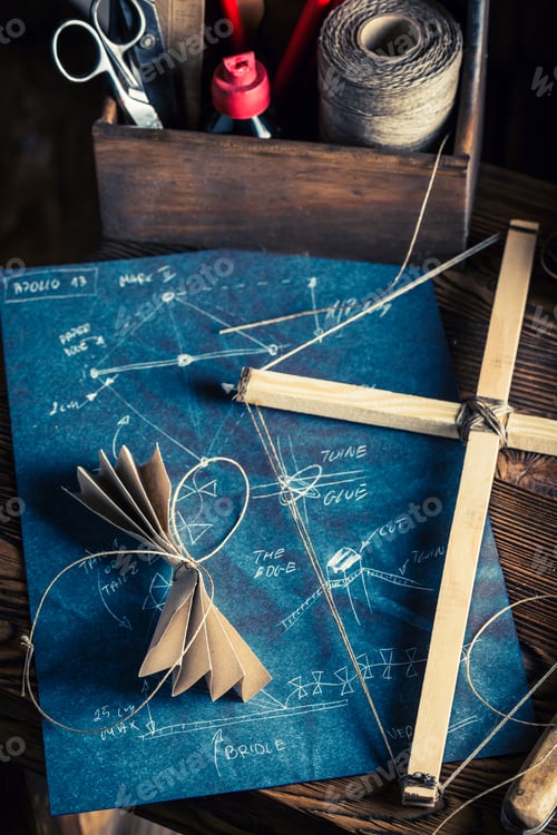 Preview: Vintage kite and things to make it