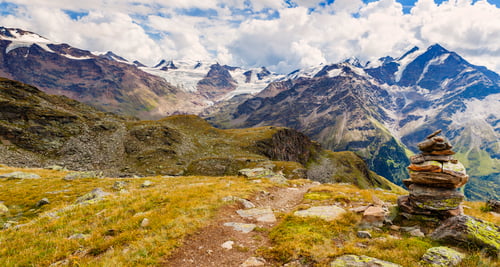 Preview: Stack of rocks in mountains, Santa Caterina Valfurva, Bormio, Italy