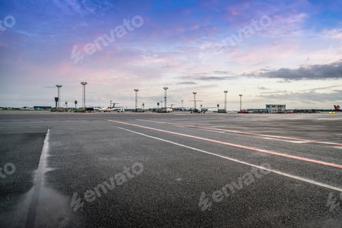 Preview: View of the runways of airport