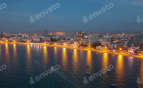 Preview: Sea, beach in Thailand skyline in summer season, for travel background. Nature landscape background