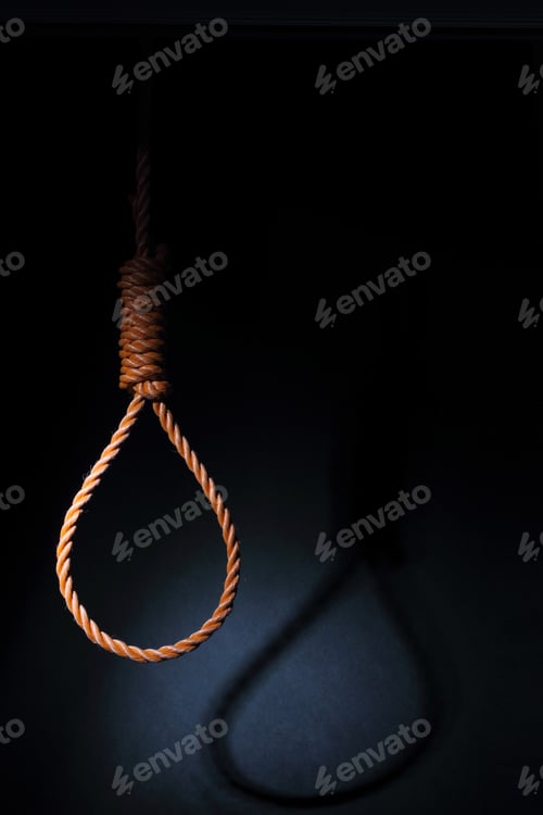 Preview: Gallows on black background