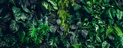 Preview: Herb wall, plant wall, natural green wallpaper and background.