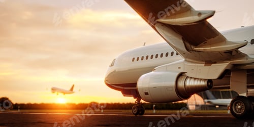Preview: White commercial airplane