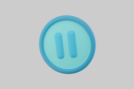 Preview: Pause button teal icon