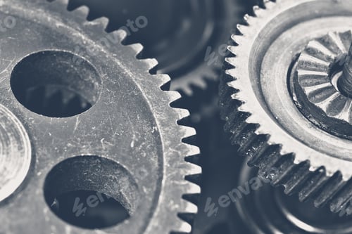 Preview: Close-up view of stack of gears