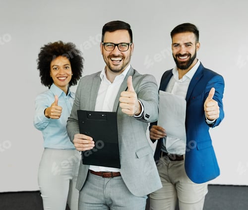 Preview: young business people meeting office portrait diversity teamwork group