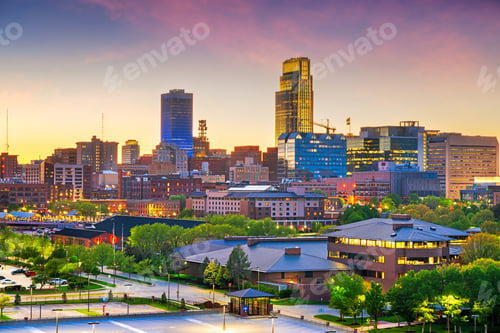 Preview: Omaha, Nebraska, USA downtown city skyline