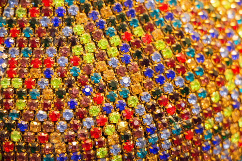 Preview: Closeup shot of a texture made of colorful beads