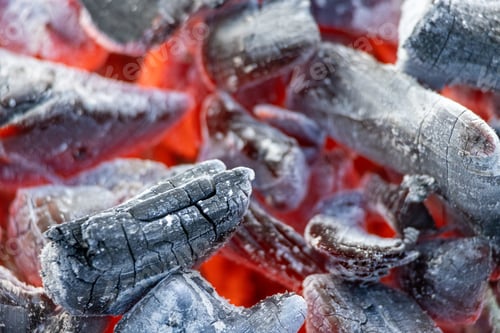 Preview: closeup of red coals