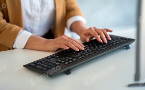 Preview: Analyst working with business analytics and data management system on computer. Business, finance