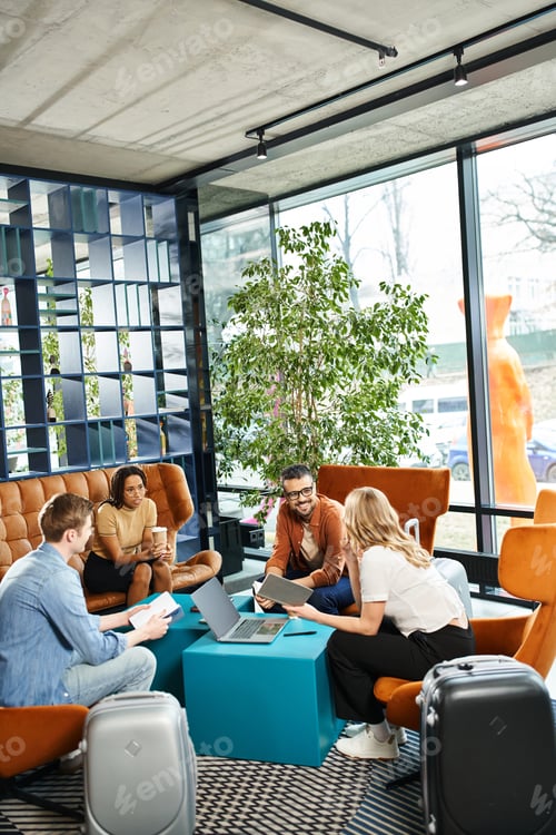 Preview: Diverse circle of colleagues sharing ideas