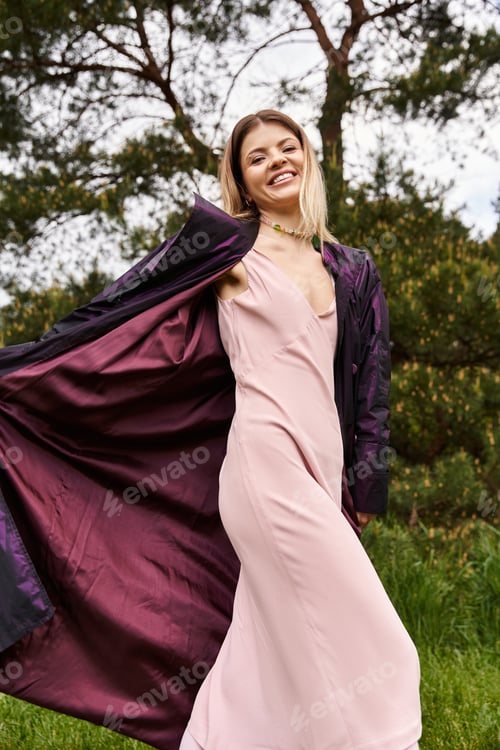 Preview: Capturing beauty in natures embrace as a Young Woman smiles sweetly