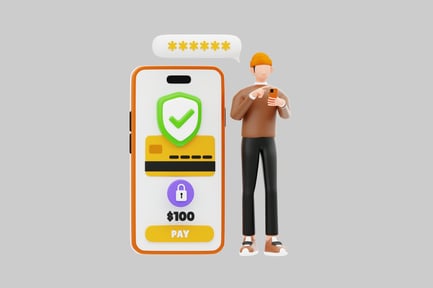 Preview: Secure mobile payment with character