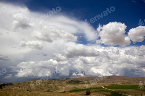Preview: clouds and nature in the blue sky