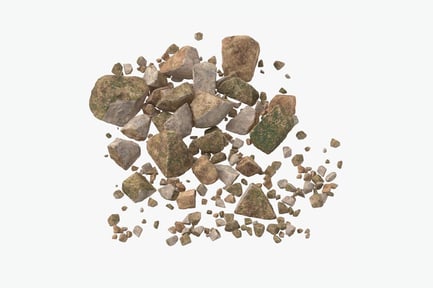 Preview: Assorted Stone Scatter with Moss Detail
