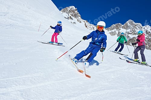 Preview: Family on ski trip, Chamonix, France