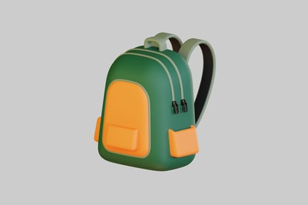 Preview: Green school backpack