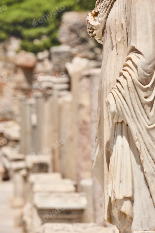 Preview: Ephesus archaeological site. Curetes street. Ancient roman empire. Turkey landmark