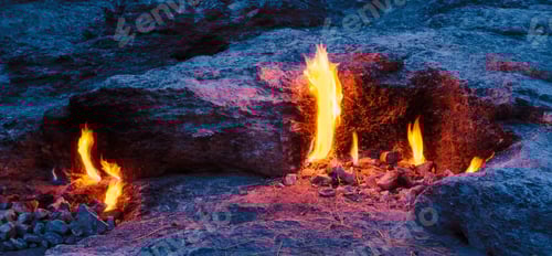 Preview: Eternal lights on Mount Chimera at night