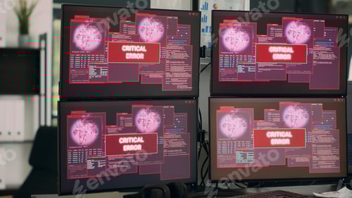 Preview: Multiple Screens Displaying a Critical Error Message