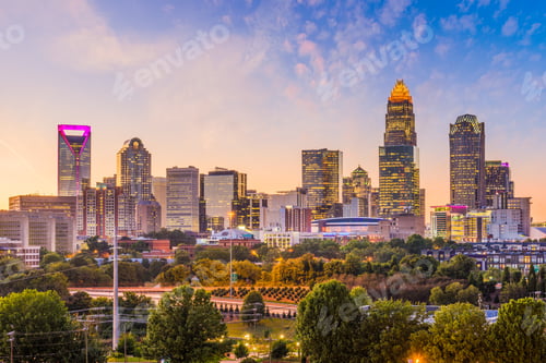 Preview: Charlotte, North Carolina, USA Skyline