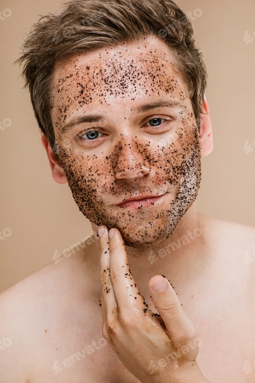 Preview: Man doing a face scrub