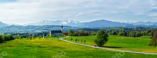 Preview: Pilgrimage church of Wilparting, Irschenberg, Upper Bavaria, Germany