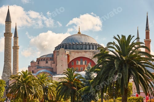 Preview: Santa sofia mosque. Historic landmark place in Istambul, Turkey