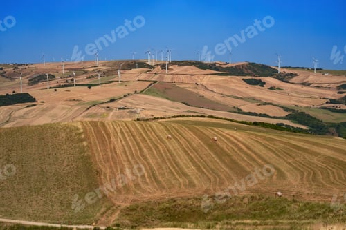 Preview: Country landscape near Melfi, Basilicata, Italy