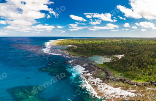 Preview: The Blue Lagoon from drone, Port Vila, Efate, Vanuatu