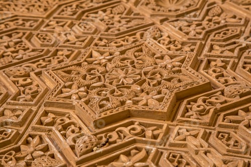 Vista previa: Espectacular detalle de techo dentro de la Alhambra