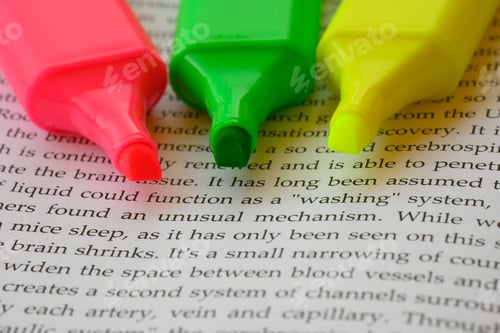 Preview: highlighters for efficient highlighting technique to study.