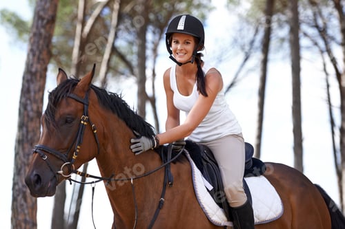 Preview: Steadying her mount