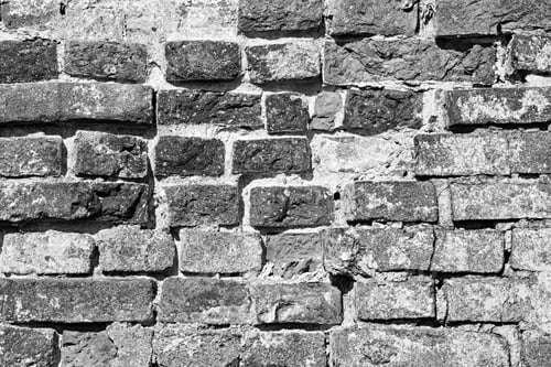 Preview: Ancient Serf Brick Wall Of Black Color For The Textured Backgrounds