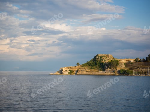 Preview: Hellenic temple and old castle at Corfu island